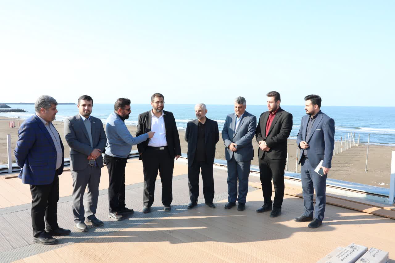 بازدید مدیرعامل سازمان منطقه آزاد انزلی از پارك ساحلی و زیرساخت های گردشگری