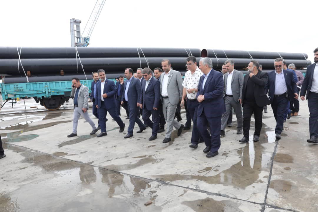 بازدید مدیرعامل راه‌آهن کشور از مجتمع بندری کاسپین در منطقه آزاد انزلی با محوریت توسعه ترانزیت ریلی