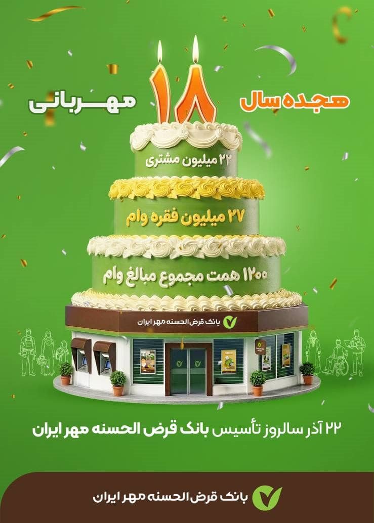 سالروز تاسیس بانک قرض الحسنه مهر ایران