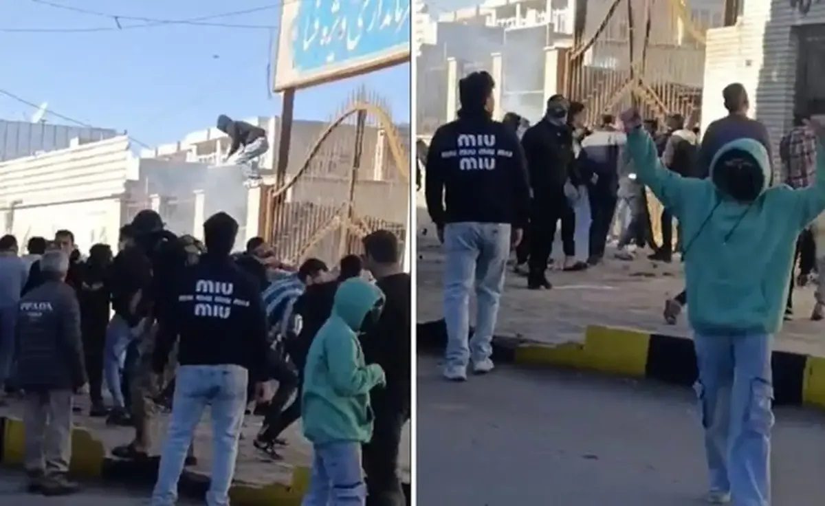 نمایی از اعتراضات نوجوانان در دی ماه 1404