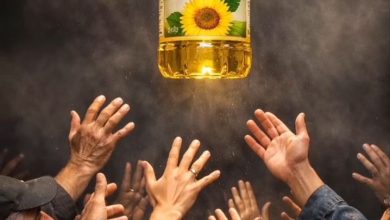 نمادی از نایاب شدن روغن و نگرانی معیشتی مردم گیلان