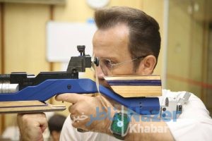 شاهین آبزن قهرمان تیراندازی داخل سالن خبرنگاران استان گیلان شد