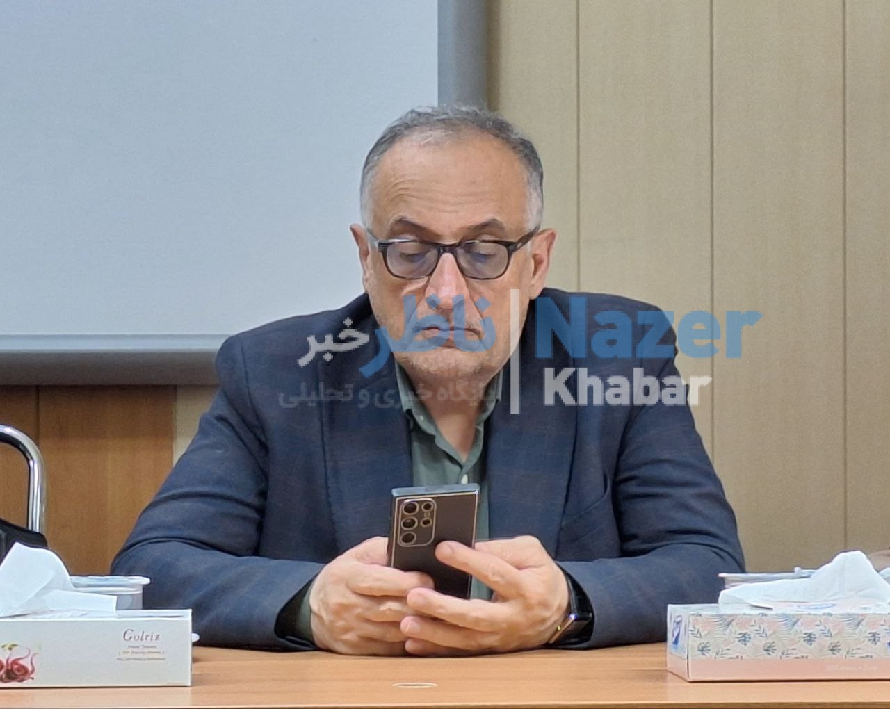 نشست خبری کریدور شمال-جنوب در منطقه آزاد انزلی با حضور نایب رییس اتاق گیلان