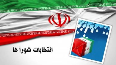صندوق رأی به رنگ شفاف با پرچم جمهوری اسلامی ایران در پس‌زمینه، نماد انتخابات در ایران