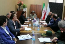 تصویر مجید الهیان رئیس کل دادگستری استان گیلان در جلسه بررسی وضعیت بازار و نظارت بر قیمت‌ها با مسئولان شهرستان شفت