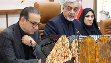 فرماندار رشت و معاون استاندار گیلان در نشست بررسی وضعیت آرد، نان و نظارت بر نانوایی‌های شهرستان رشت