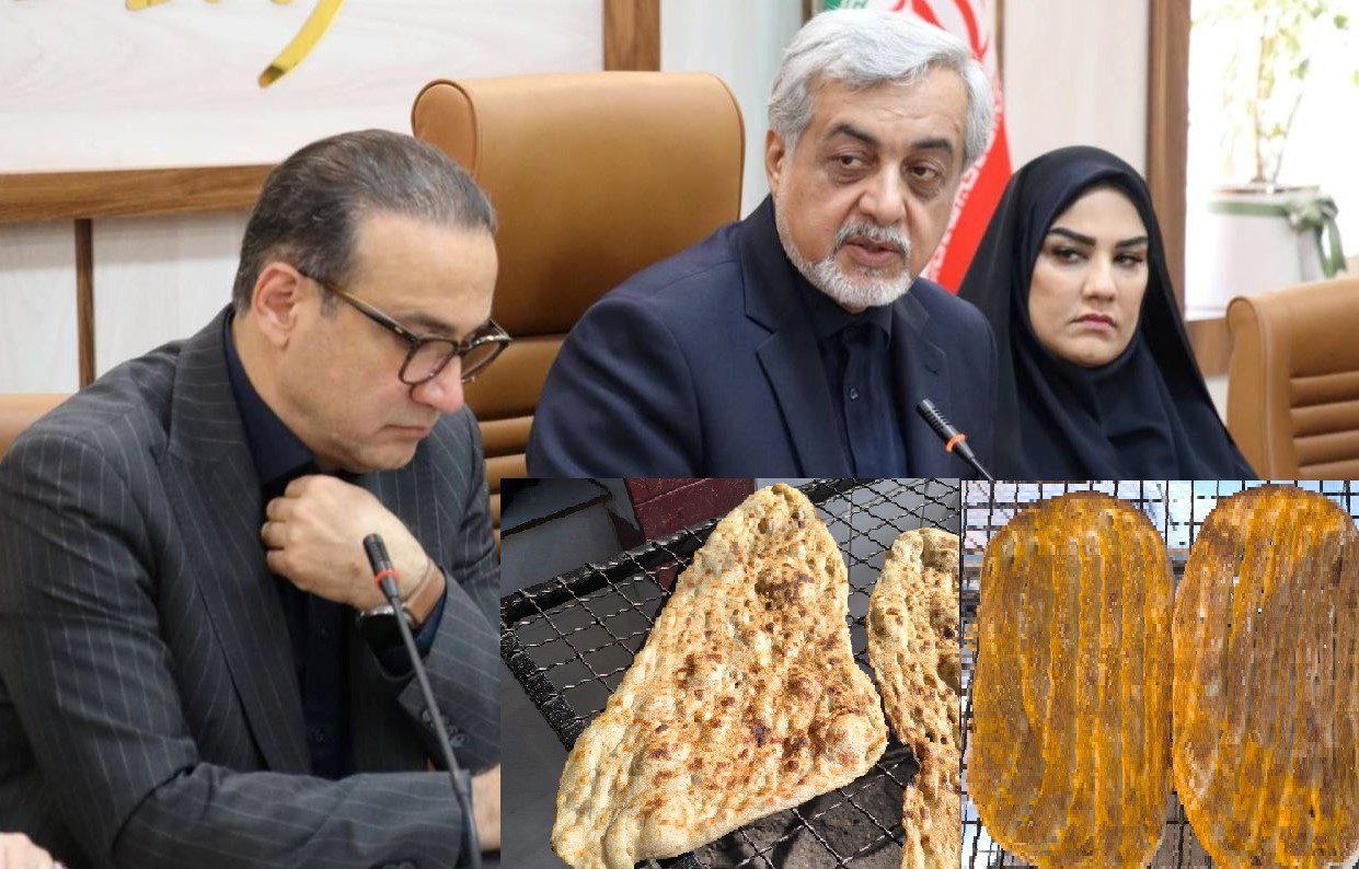 فرماندار رشت و معاون استاندار گیلان در نشست بررسی وضعیت آرد، نان و نظارت بر نانواییهای شهرستان رشت