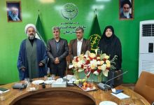 صالح محمدی رئیس سازمان جهاد کشاورزی گیلان در جلسه تودیع و معارفه مدیر امور اراضی استان