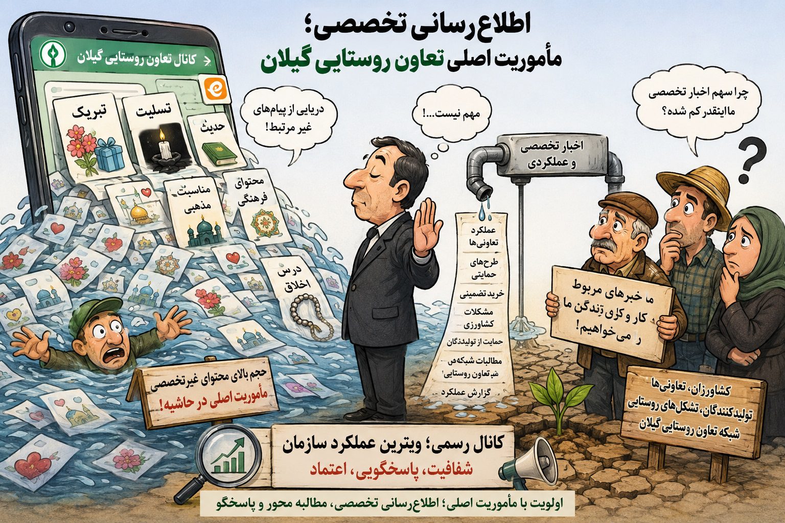 تعاون روستایی گیلان و ضرورت تقویت اطلاعرسانی و روابط عمومی