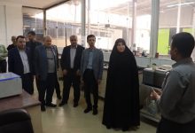 بازدید سمیرا حسنی سرپرست فرمانداری خمام از شرکت رنگ‌سازی پارس سیمین