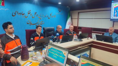 فریبرز مرادی مدیرکل راهداری گیلان در جمع خبرنگاران