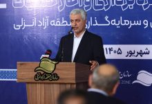 محمد علیجانی رئیس مجمع نمایندگان استان گیلان در آیین بهره‌برداری پروژه‌های هفته دولت