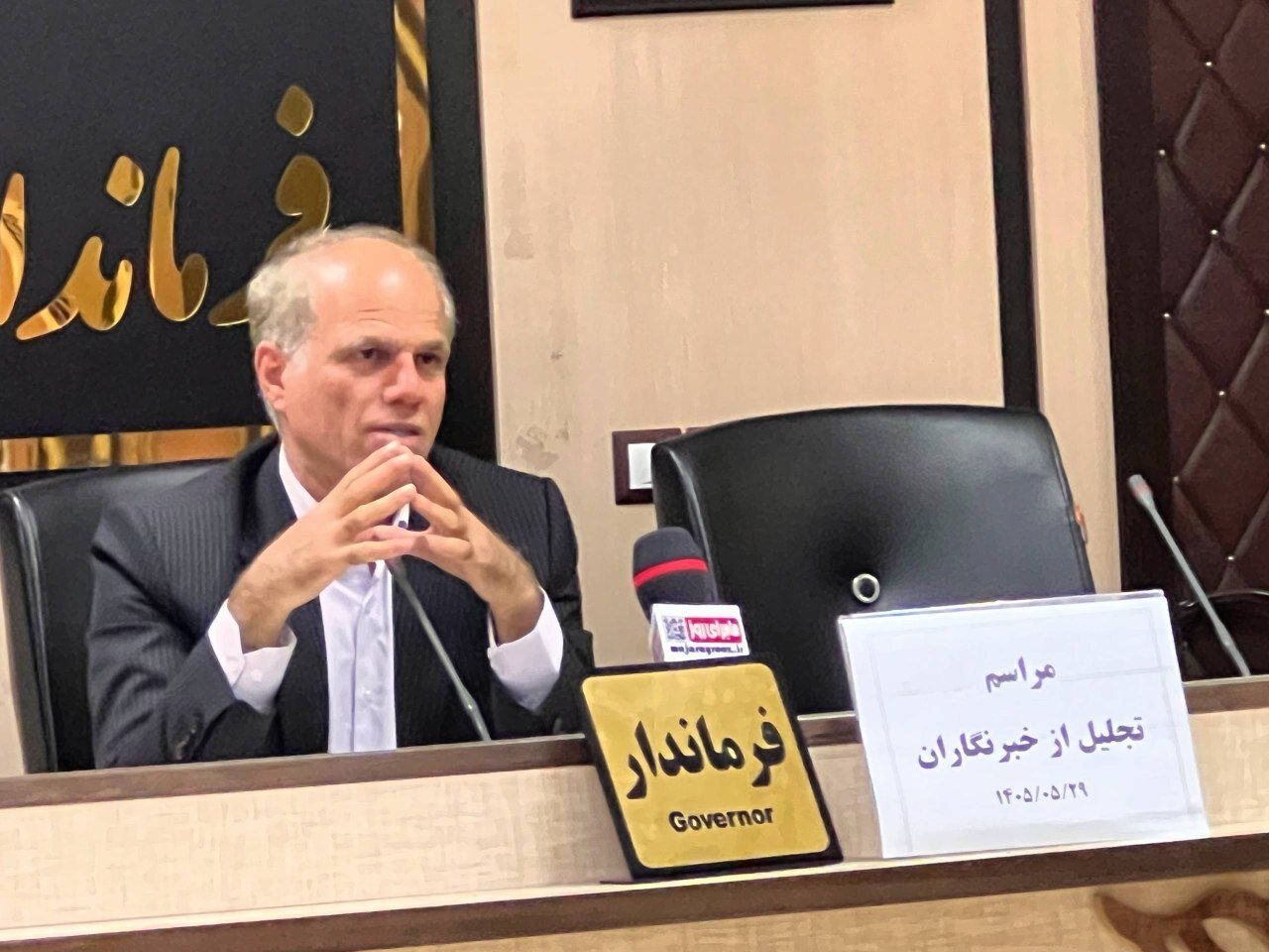 سخنرانی فرماندار شفت در جشنواره کوچ عشایری دیزاب با حضور دامداران و مسئولان محلی